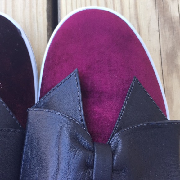 Kate Spade Delise Slip on Suede w leather bow 8.5 - Picture 7 of 8